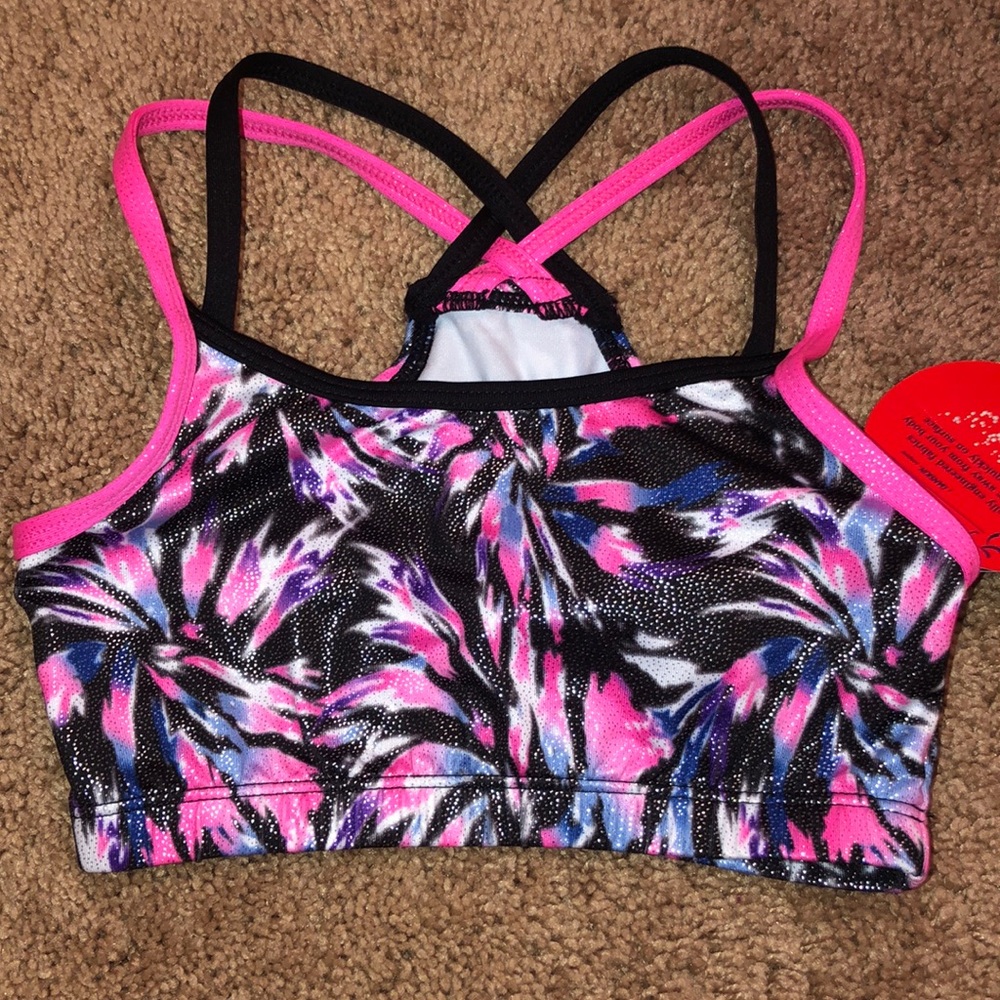 Girls Danskin Dance / Leo Top. Size 6/6x. NWT